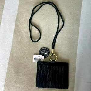 NWT ID/Card holder wearable lanyard with key ring from Bath & Body Works.